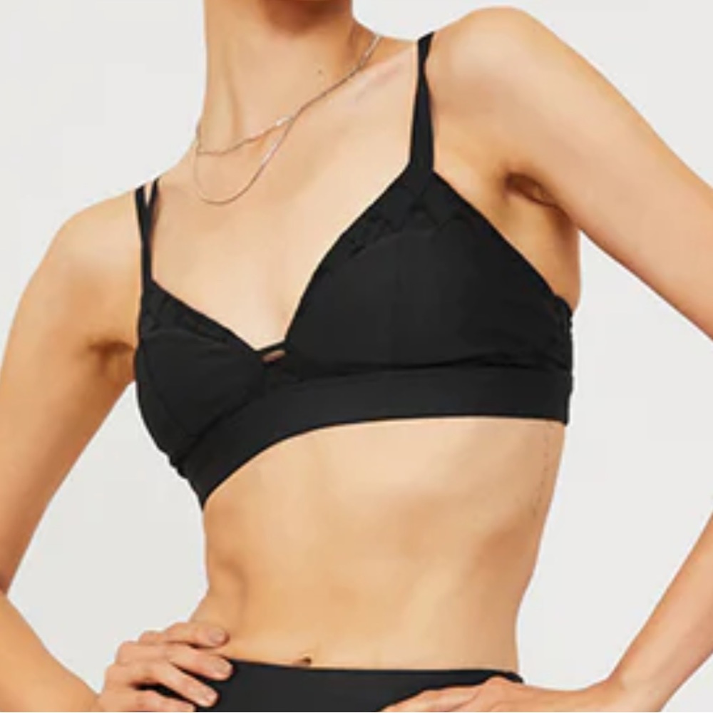 Alo Airlift Celeste Mesh Bra, Black Alo Bra, Size Medium